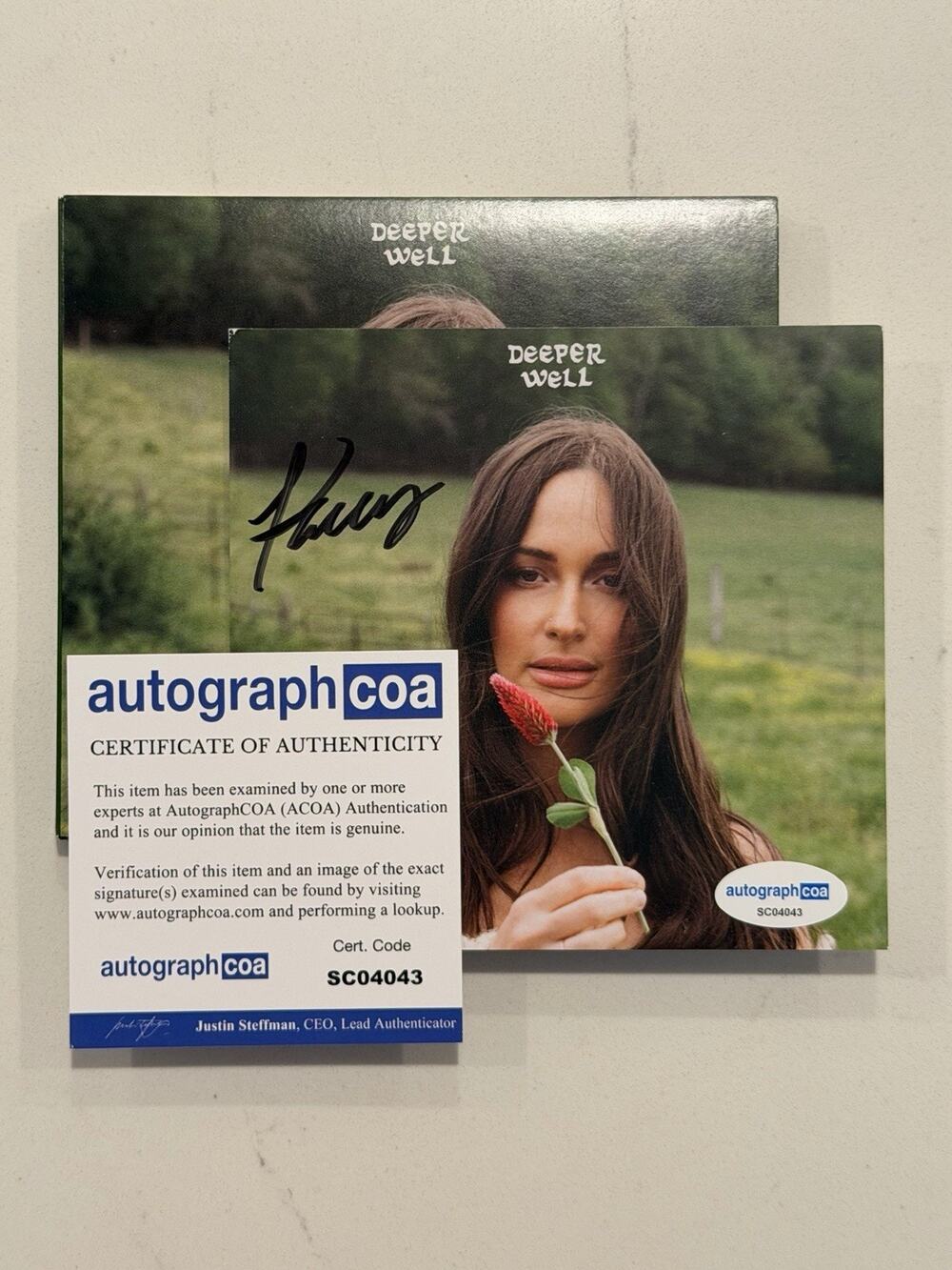 Kacey Musgraves SIGNED Autographed Deeper Well CD COA ACOA #1